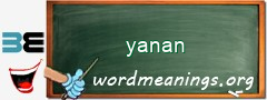 WordMeaning blackboard for yanan